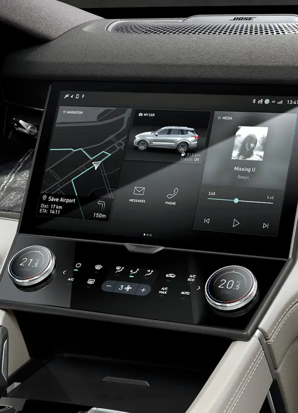 Pantalla central de 12,8 pulgadas Pantalla central de 12,8 pulgadas